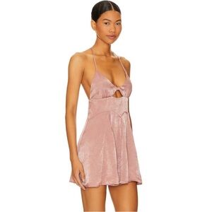 x Intimately FP Good Catch Mini Slip in Smoke Rose FREE PEOPLE size large